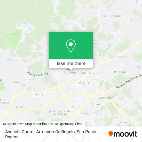 Avenida Doutor Armando Colângelo map