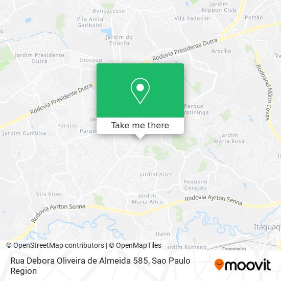 Rua Debora Oliveira de Almeida 585 map