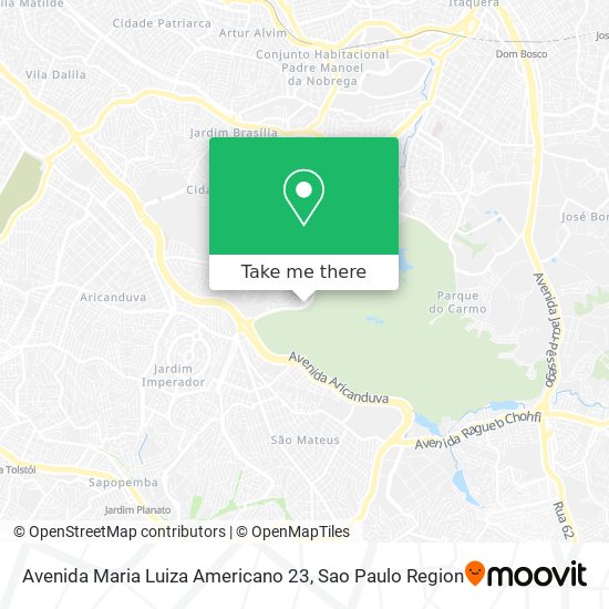 Avenida Maria Luiza Americano 23 map