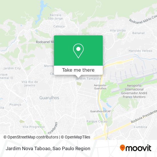 Mapa Jardim Nova Taboao