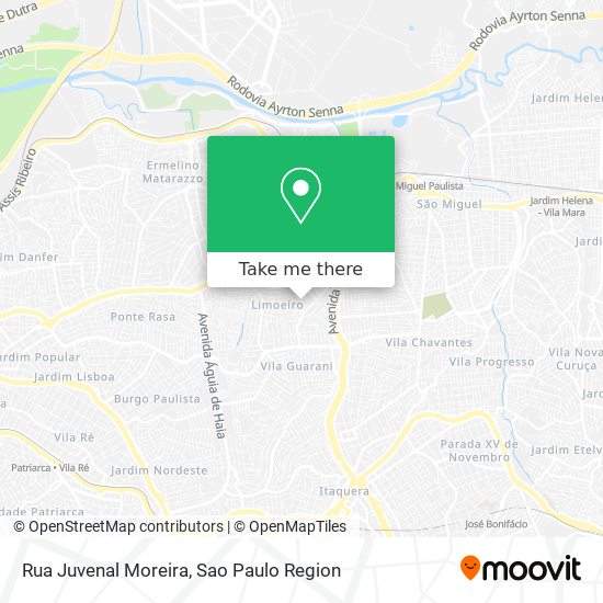Mapa Rua Juvenal Moreira