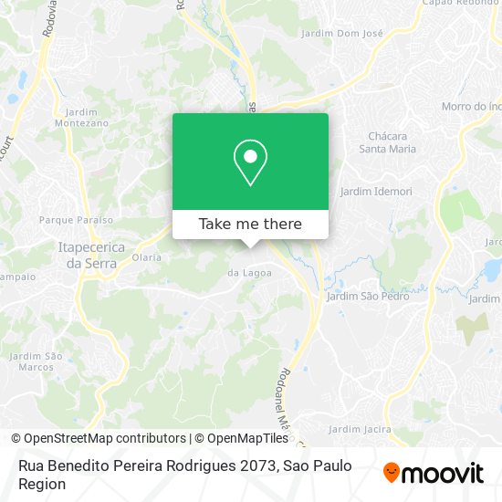 Rua Benedito Pereira Rodrigues 2073 map