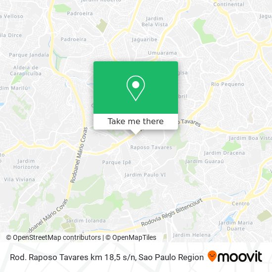 Rod. Raposo Tavares km 18,5 s / n map