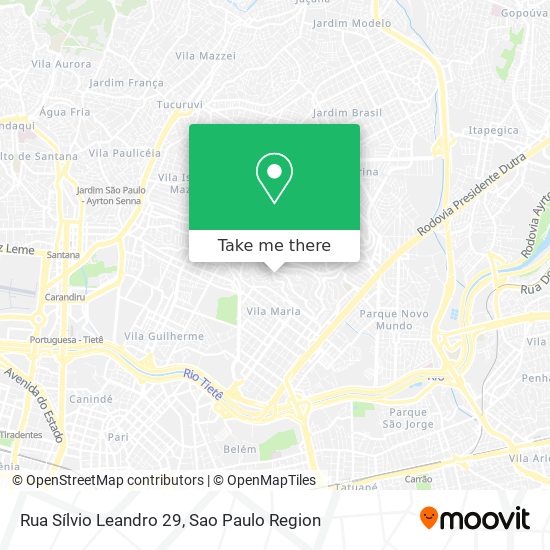 Mapa Rua Sílvio Leandro 29