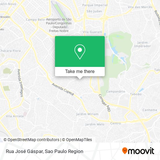 Rua José Gáspar map