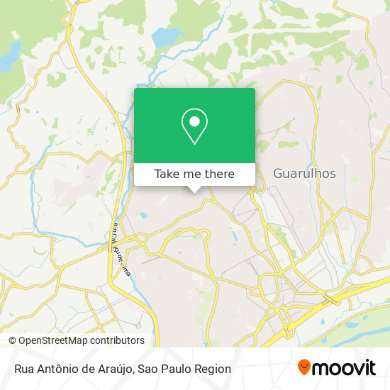 Mapa Rua Antônio de Araújo