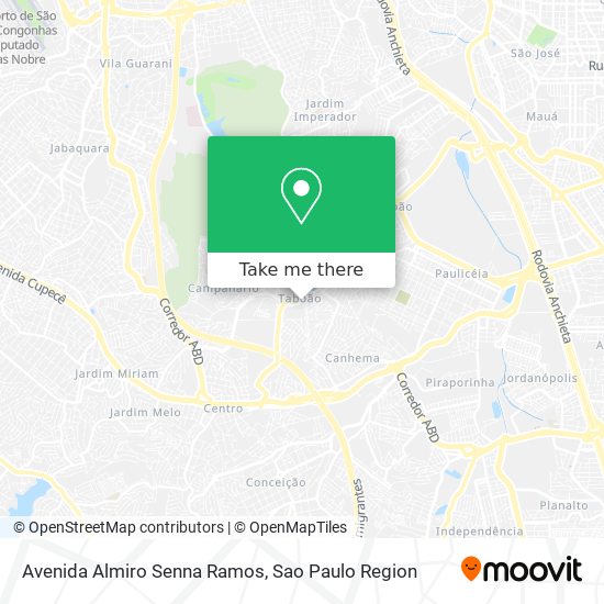 Mapa Avenida Almiro Senna Ramos