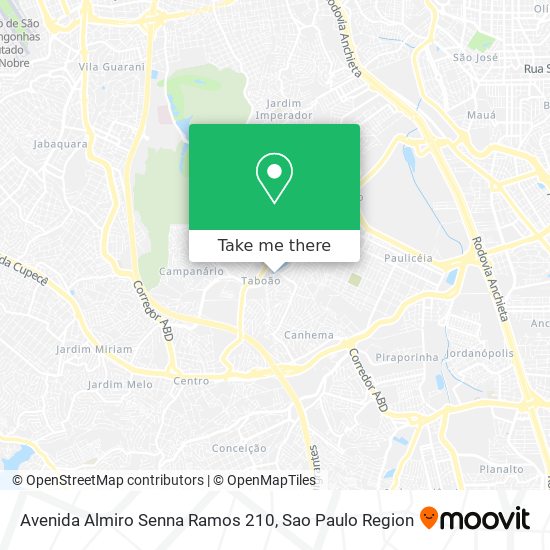 Mapa Avenida Almiro Senna Ramos 210