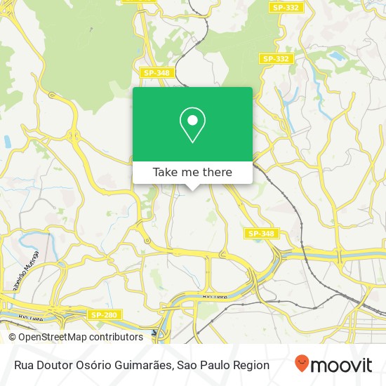 Mapa Rua Doutor Osório Guimarães