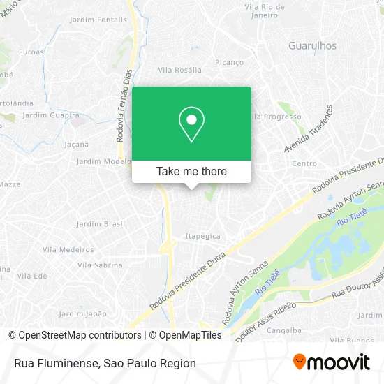 Rua Fluminense map