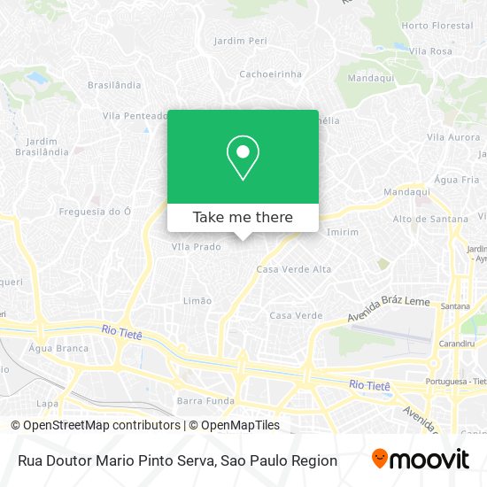 Mapa Rua Doutor Mario Pinto Serva