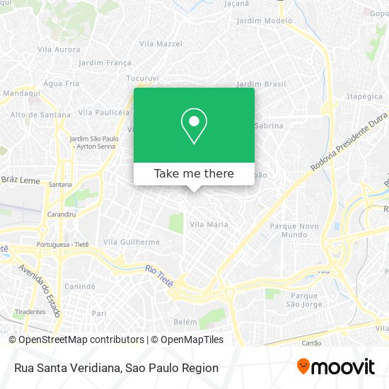 Rua Santa Veridiana map