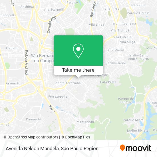 Avenida Nelson Mandela map