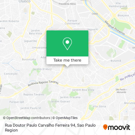 Rua Doutor Paulo Carvalho Ferreira 94 map