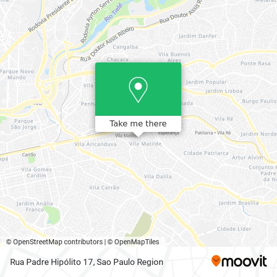 Mapa Rua Padre Hipólito 17