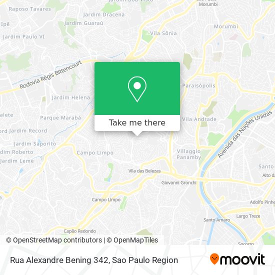 Mapa Rua Alexandre Bening 342