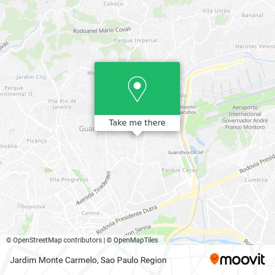 Mapa Jardim Monte Carmelo