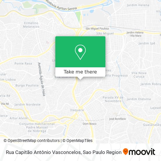 Mapa Rua Capitão Antônio Vasconcelos