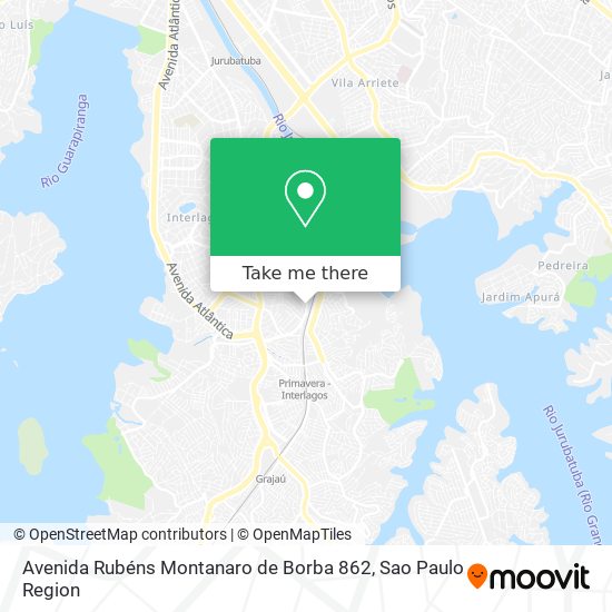 Mapa Avenida Rubéns Montanaro de Borba 862