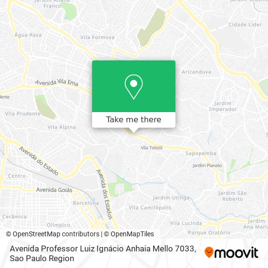 Avenida Professor Luiz Ignácio Anhaia Mello 7033 map