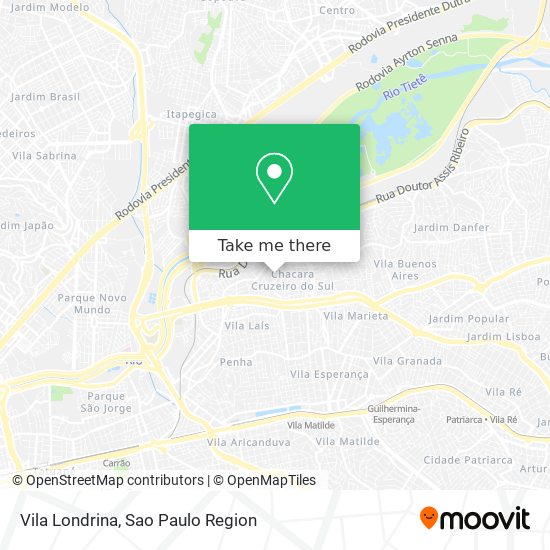 Vila Londrina map