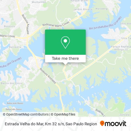 Estrada Velha do Mar, Km 32 s / n map