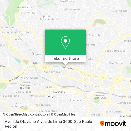 Mapa Avenida Otaviano Alves de Lima 3600