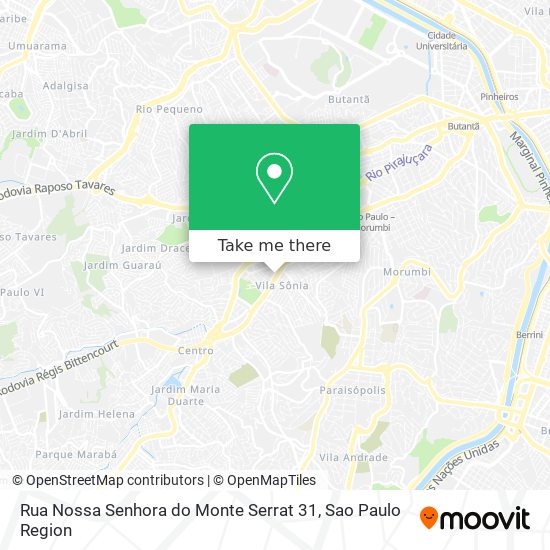 Rua Nossa Senhora do Monte Serrat 31 map