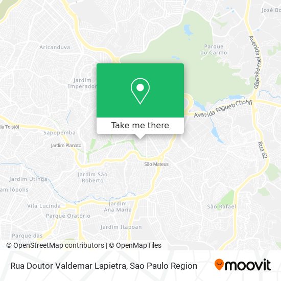 Rua Doutor Valdemar Lapietra map