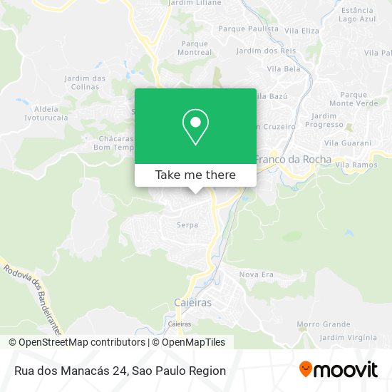 Rua dos Manacás 24 map