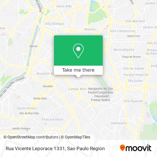 Rua Vicente Leporace 1331 map