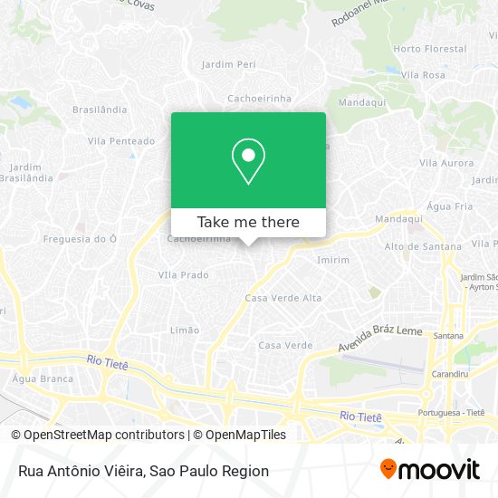 Mapa Rua Antônio Viêira