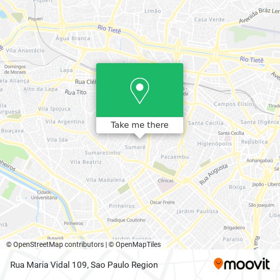Rua Maria Vidal 109 map