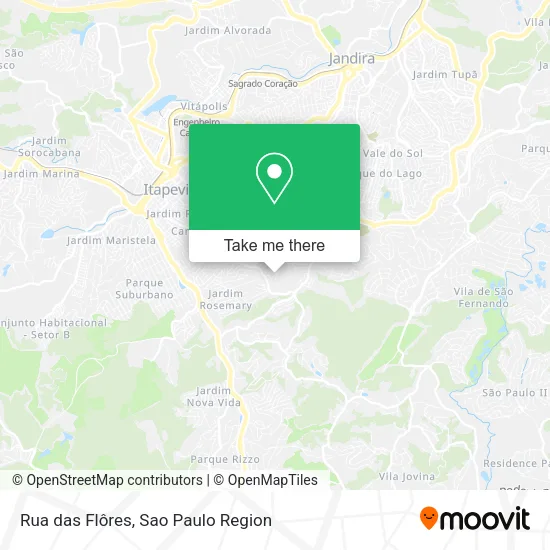 Rua das Flôres map