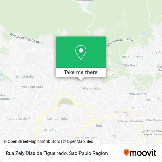 Mapa Rua Zely Dias de Figueiredo