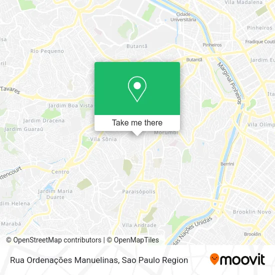 Rua Ordenações Manuelinas map
