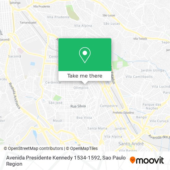 Avenida Presidente Kennedy 1534-1592 map