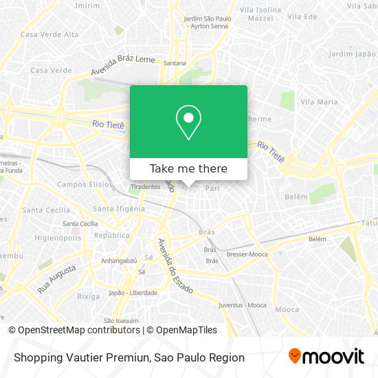 Mapa Shopping Vautier Premiun