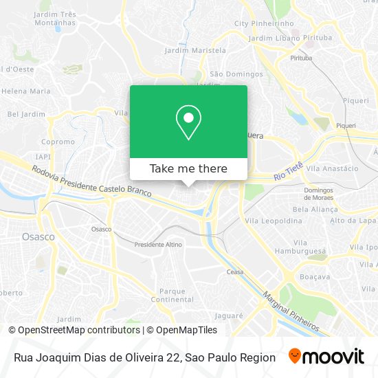 Rua Joaquim Dias de Oliveira 22 map