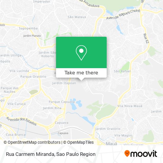 Rua Carmem Miranda map