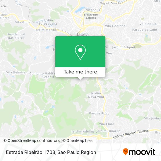 Estrada Ribeirão 1708 map