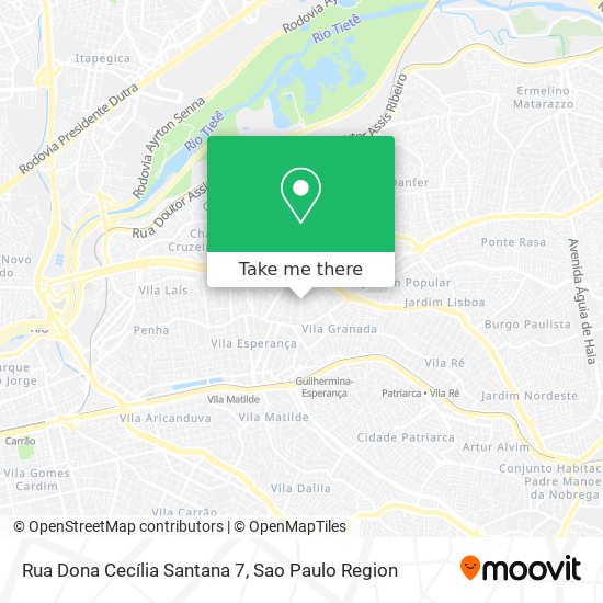 Mapa Rua Dona Cecília Santana 7