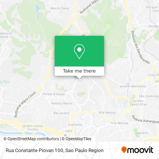 Mapa Rua Constante Piovan 100