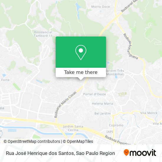 Rua José Henrique dos Santos map