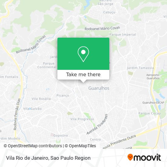 Mapa Vila Rio de Janeiro