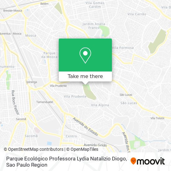 Parque Ecológico Professora Lydia Natalizio Diogo map