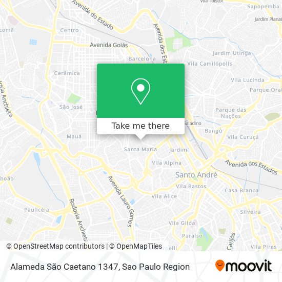 Alameda São Caetano 1347 map