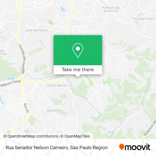 Mapa Rua Senador Nelson Carneiro