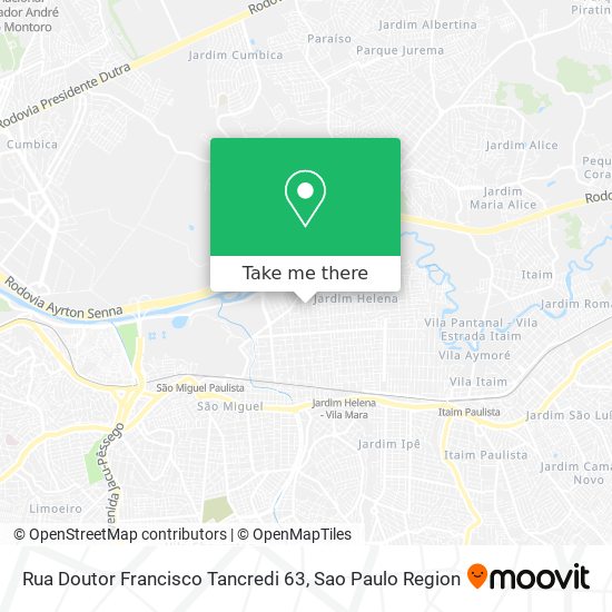 Mapa Rua Doutor Francisco Tancredi 63