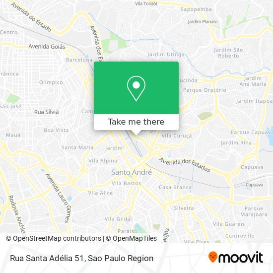 Rua Santa Adélia 51 map